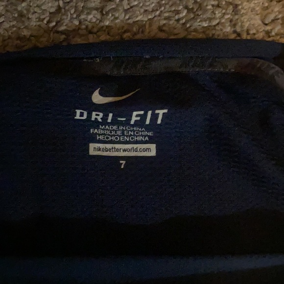 Nike Dri-Fit blue long sleeve tee size 7 - Picture 2 of 2